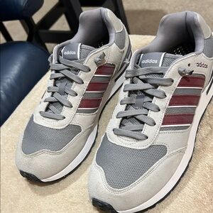 Adidas Gray and Maroon Athletic